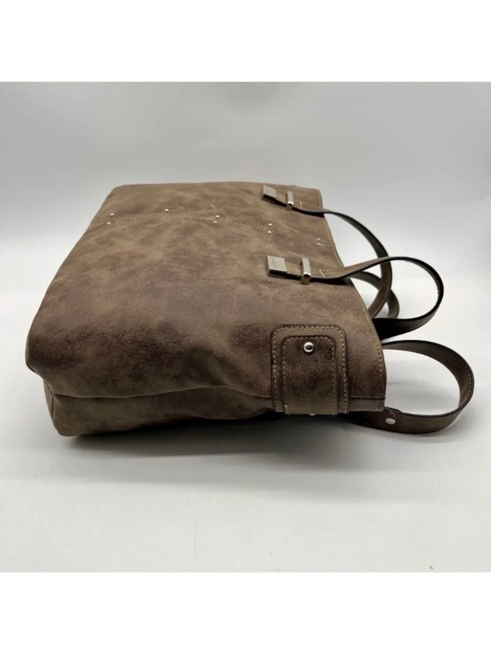 Rosetti Brown Suede Double Strap Purse